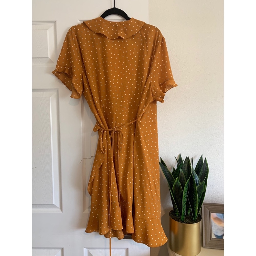 SOLD Ruffle Wrap Dress - Picture 2 of 3